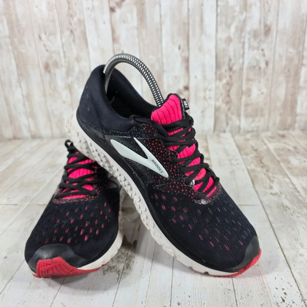 Brooks Glycerin 16 Womens Running Shoes Black Pink 1202781B070 Size 8
